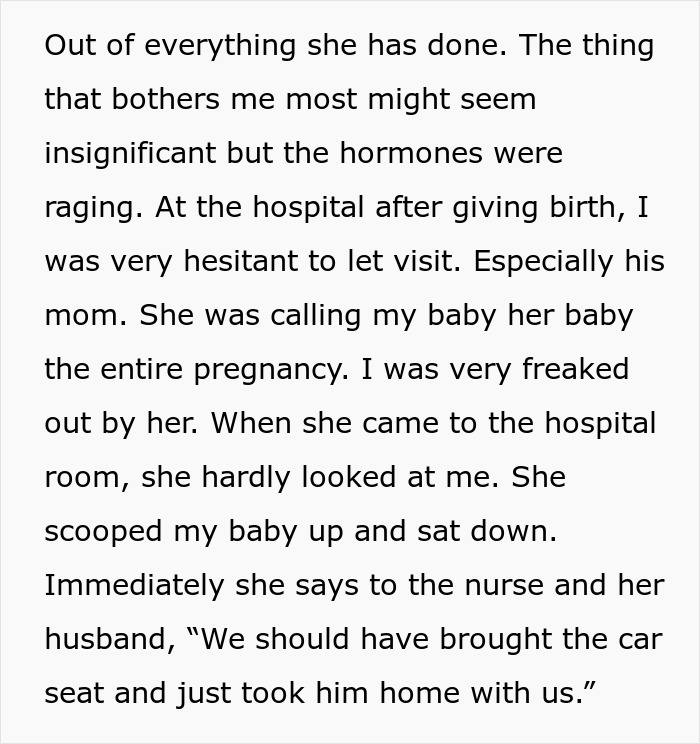 New Mom Deeply Upset With MIL, Calls Her Out For Wanting To Claim Newborn Baby As Hers New Mom Deeply Upset With MIL, Calls Her Out For Wanting To Claim Newborn Baby As Hers