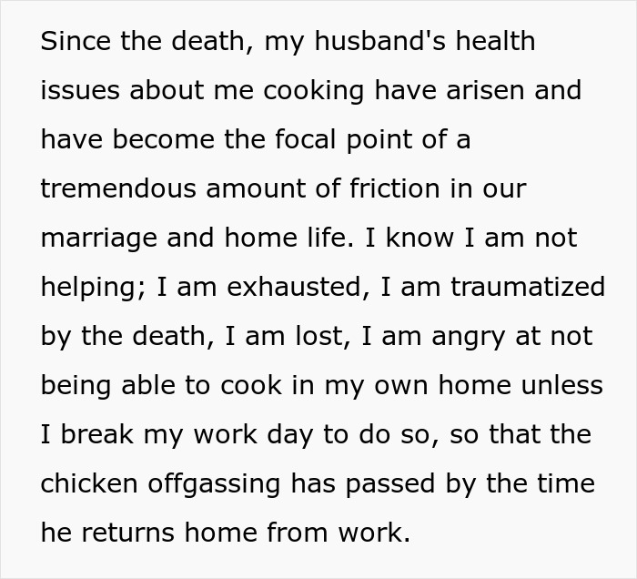 Woman Is Sick Of Catering To Husband’s “Mysterious Symptoms”, Starts Cooking Only For Herself Woman Is Sick Of Catering To Husband’s “Mysterious Symptoms”, Starts Cooking Only For Herself