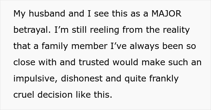 Text expressing feelings of major betrayal after someone close makes a dishonest decision. Text expressing feelings of major betrayal after someone close makes a dishonest decision.