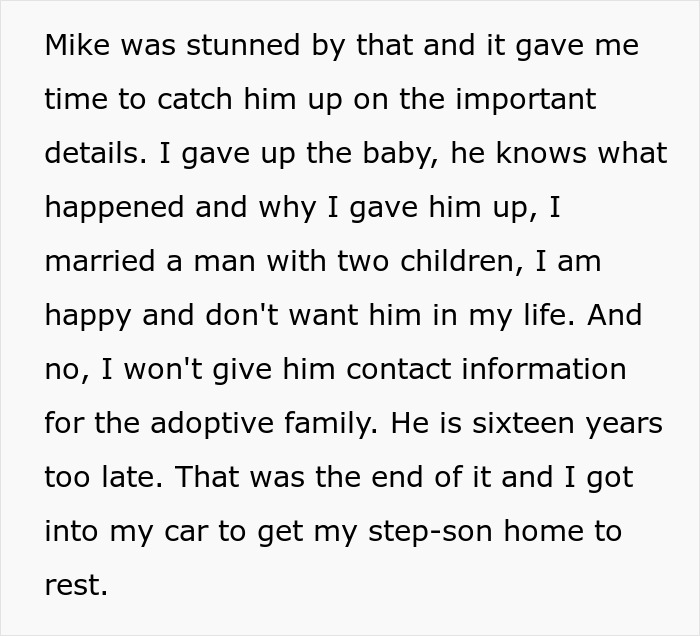 Text from a story about a teen father, adoption, and reconnecting sixteen years later. Text from a story about a teen father, adoption, and reconnecting sixteen years later.