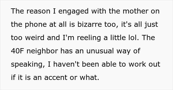 Text about a woman dealing with a neighbor blocking her door with a stroller. Text about a woman dealing with a neighbor blocking her door with a stroller.