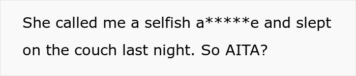 Text asking if refusing to watch a stepchild to keep golf plans makes someone selfish. Text asking if refusing to watch a stepchild to keep golf plans makes someone selfish.