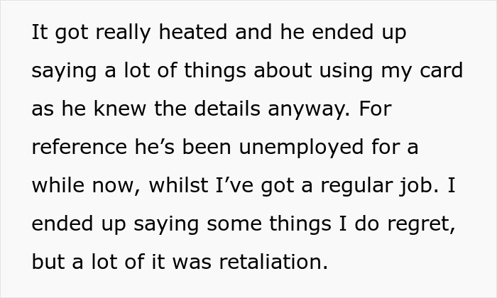 Text about a heated argument involving unemployed boyfriend wanting $4,000 from his girlfriend for research. Text about a heated argument involving unemployed boyfriend wanting $4,000 from his girlfriend for research.