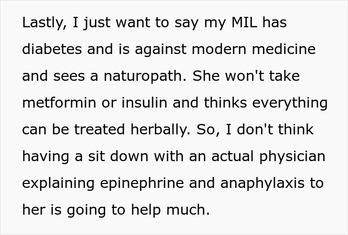 Woman Warns MIL About Son’s Severe Allergy, MIL Brushes It Off And Plans A Peanut-Heavy Outing Woman Warns MIL About Son’s Severe Allergy, MIL Brushes It Off And Plans A Peanut-Heavy Outing