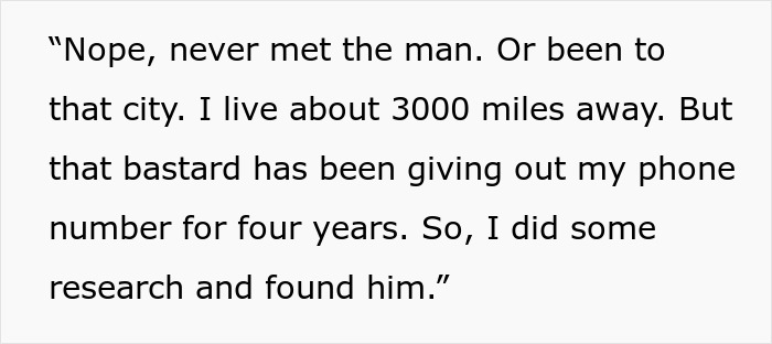 Text describing frustration over spam calls from realtors due to a shared phone number. Text describing frustration over spam calls from realtors due to a shared phone number.