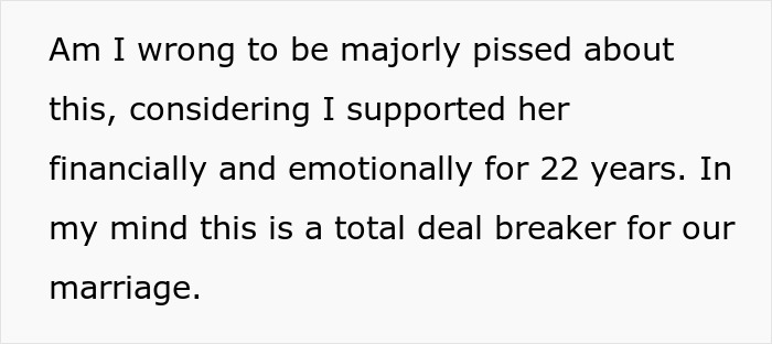 Man Considers Divorce When Wife Refuses To Share Her Inheritance After Relying On Him For 22 Years Man Considers Divorce When Wife Refuses To Share Her Inheritance After Relying On Him For 22 Years