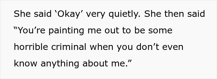 Text image showing a person's response to being labeled due to kleptomania misunderstanding. Text image showing a person's response to being labeled due to kleptomania misunderstanding.