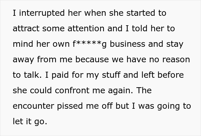 Text exchange about a confrontation over a bracelet gift from ex-MIL, leading to tension with ex's new wife. Text exchange about a confrontation over a bracelet gift from ex-MIL, leading to tension with ex's new wife.
