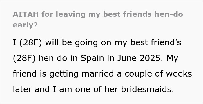 “A One-Time Event”: Bridesmaid Asks If She’s A Jerk For Choosing Husband Over Bride “A One-Time Event”: Bridesmaid Asks If She’s A Jerk For Choosing Husband Over Bride
