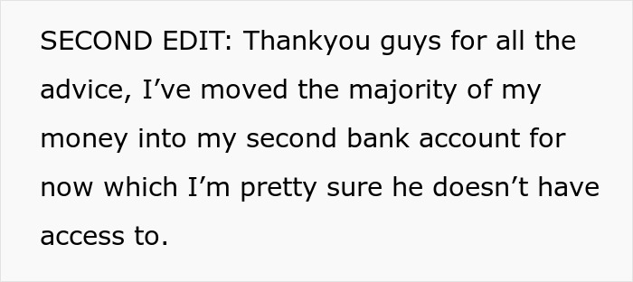 Woman decides to secure money, declines boyfriend's $4,000 request for color invention research. Woman decides to secure money, declines boyfriend's $4,000 request for color invention research.