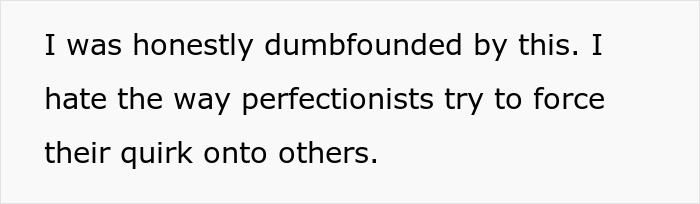 Text expressing frustration towards perfectionists' demands for handmade gifts. Text expressing frustration towards perfectionists' demands for handmade gifts.