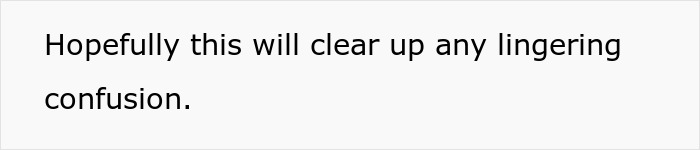 Text reading "Hopefully this will clear up any lingering confusion" related to spam calls from realtors. Text reading "Hopefully this will clear up any lingering confusion" related to spam calls from realtors.