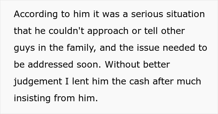 Person Confronts Uncle Over Unpaid Debt At Family Dinner, Celebration Turns Into Shock Person Confronts Uncle Over Unpaid Debt At Family Dinner, Celebration Turns Into Shock