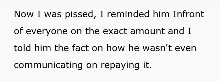Person Confronts Uncle Over Unpaid Debt At Family Dinner, Celebration Turns Into Shock Person Confronts Uncle Over Unpaid Debt At Family Dinner, Celebration Turns Into Shock