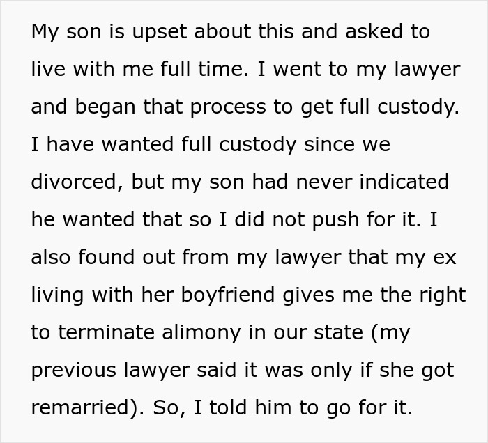 Dad Fights For Full Custody After Son Is Forced Out Of His Bedroom, Ex-Wife Faces Financial Ruin Dad Fights For Full Custody After Son Is Forced Out Of His Bedroom, Ex-Wife Faces Financial Ruin
