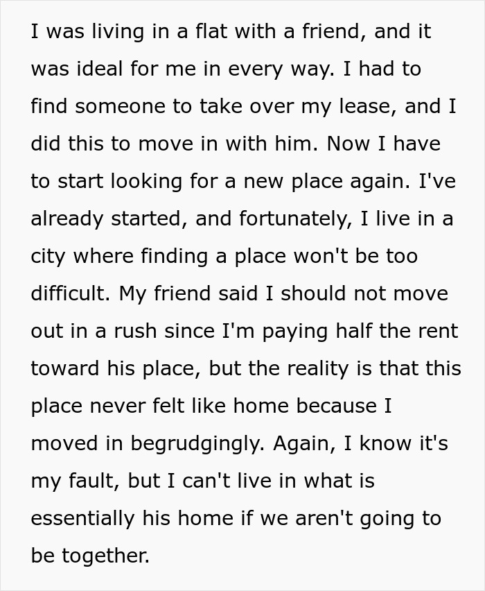 Text about moving in with a partner and dealing with rent, searching for a new place. Text about moving in with a partner and dealing with rent, searching for a new place.