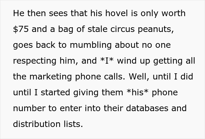Text describing frustration with spam calls from realtors and giving out someone else's number in retaliation. Text describing frustration with spam calls from realtors and giving out someone else's number in retaliation.