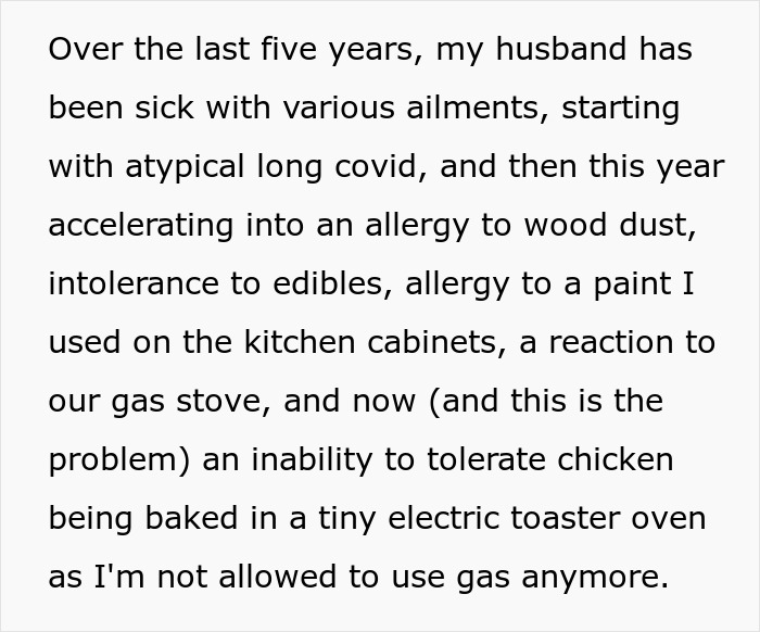 Woman Is Sick Of Catering To Husband’s “Mysterious Symptoms”, Starts Cooking Only For Herself Woman Is Sick Of Catering To Husband’s “Mysterious Symptoms”, Starts Cooking Only For Herself