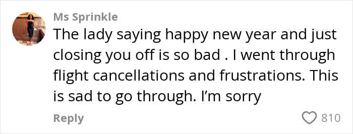 Comment discussing flight cancellations and frustrations related to a black woman removed from first class. Comment discussing flight cancellations and frustrations related to a black woman removed from first class.