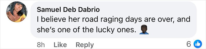 Comment discussing the end of road rage days after a viral video incident. Comment discussing the end of road rage days after a viral video incident.