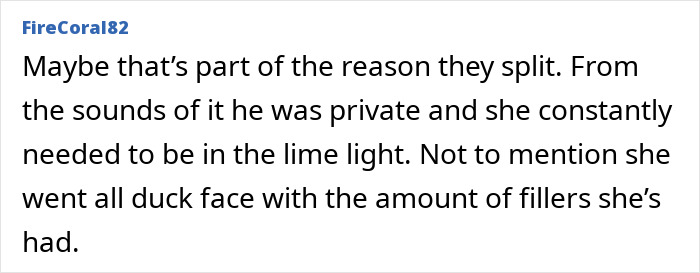 A comment discussing reasons for a split, highlighting privacy issues and cosmetic enhancements. A comment discussing reasons for a split, highlighting privacy issues and cosmetic enhancements.