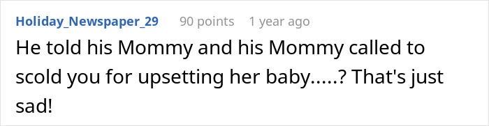 Text comment about a relationship issue involving a BF and GF, mentioning a mother’s intervention. Text comment about a relationship issue involving a BF and GF, mentioning a mother’s intervention.
