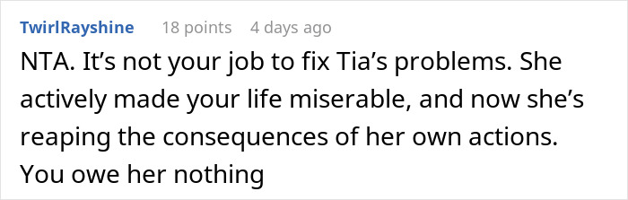 Comment on Reddit about teen drama with ex-girlfriend dynamics and issues. Comment on Reddit about teen drama with ex-girlfriend dynamics and issues.