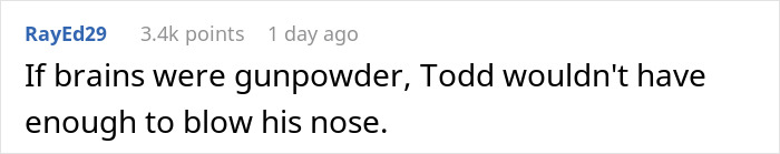 Reddit comment criticizing an ex, joking about low intelligence. Reddit comment criticizing an ex, joking about low intelligence.