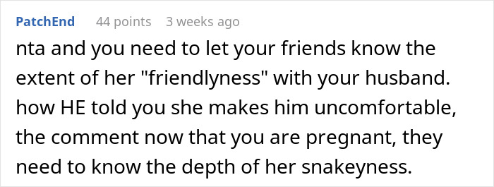 Comment on dealing with a friend’s inappropriate behavior towards a husband. Comment on dealing with a friend’s inappropriate behavior towards a husband.