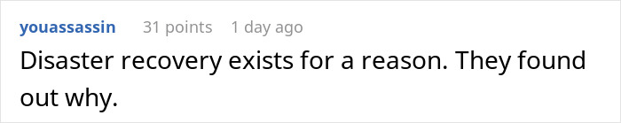 Comment on software team management and chaos after team removal. Comment on software team management and chaos after team removal.