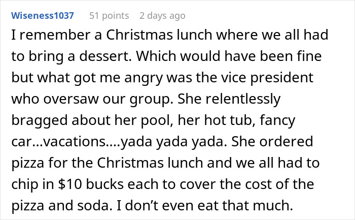 Text describing a company potluck where the only menu is disappointment. Text describing a company potluck where the only menu is disappointment.