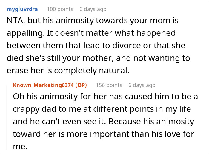 Reddit discussion about dad's animosity affecting children and their grief. Reddit discussion about dad's animosity affecting children and their grief.