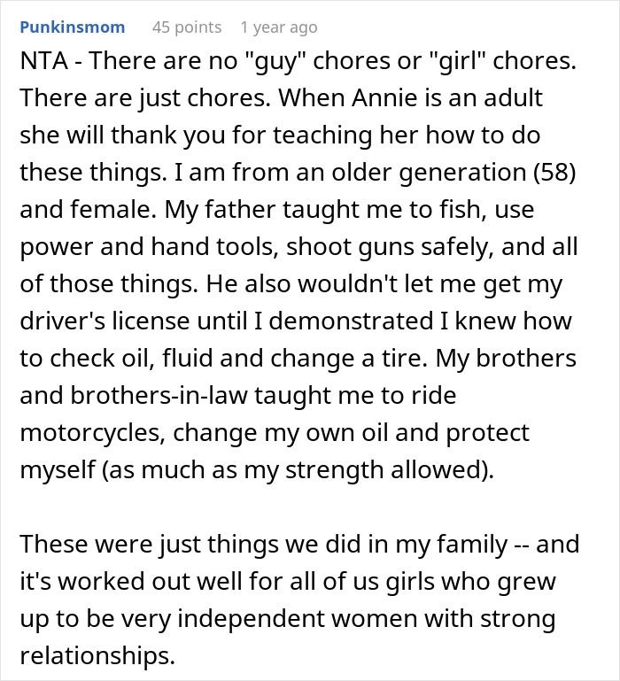 Dad’s Effort To Empower Stepdaughter Backfires, Wife Leaves Mid-Argument Over Gender Roles Dad’s Effort To Empower Stepdaughter Backfires, Wife Leaves Mid-Argument Over Gender Roles