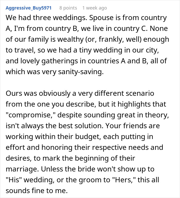 Bride And Groom Decide To Have Two Weddings: "Please Tell Me I’m Not Delusional" Bride And Groom Decide To Have Two Weddings: "Please Tell Me I’m Not Delusional"