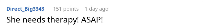 Comment on husband-daughter responsibility emphasizing therapy need. Comment on husband-daughter responsibility emphasizing therapy need.