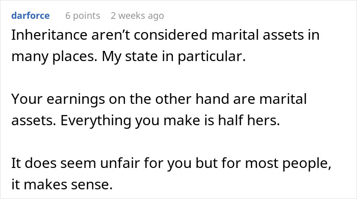 Man Considers Divorce When Wife Refuses To Share Her Inheritance After Relying On Him For 22 Years Man Considers Divorce When Wife Refuses To Share Her Inheritance After Relying On Him For 22 Years