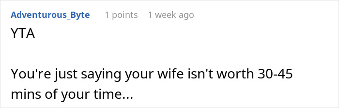 Comment supporting vegetarian wife's upset over meat-free meal prep. Comment supporting vegetarian wife's upset over meat-free meal prep.