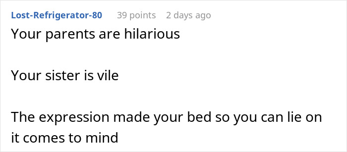 Reddit comment discussing woman, sister, and consequences after affair. Reddit comment discussing woman, sister, and consequences after affair.