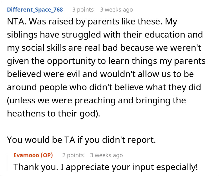 CPS Gets Involved As Woman Refuses To Let 9YO Sister Go Illiterate Over Parents’ Odd Beliefs CPS Gets Involved As Woman Refuses To Let 9YO Sister Go Illiterate Over Parents’ Odd Beliefs