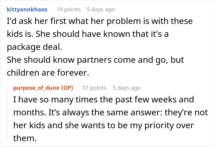 “AITAH For Telling My Wife She Can Leave Because I’m Not Kicking My Older Kids Out?” “AITAH For Telling My Wife She Can Leave Because I’m Not Kicking My Older Kids Out?”