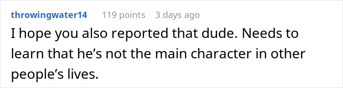 Reddit comment criticizing an entitled coworker, suggesting he should be reported for his behavior. Reddit comment criticizing an entitled coworker, suggesting he should be reported for his behavior.