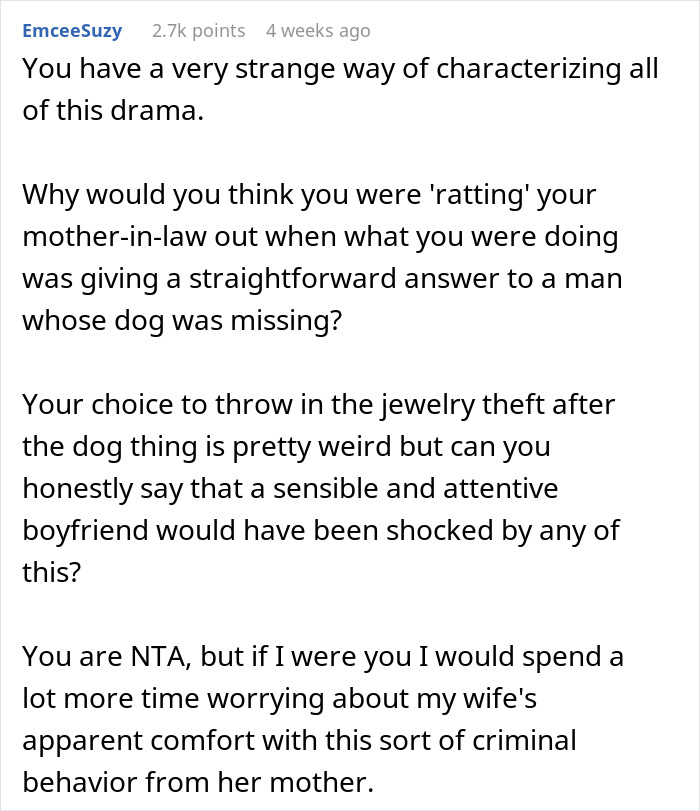 MIL Tries To Get Rid Of BF’s Dog By “Rehoming” It, Gets Kicked To The Curb When Truth Comes Out MIL Tries To Get Rid Of BF’s Dog By “Rehoming” It, Gets Kicked To The Curb When Truth Comes Out