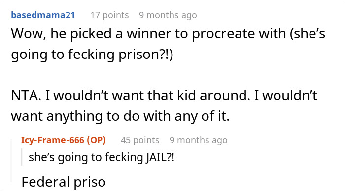 Reddit comments discussing custody and divorce decisions after an arrest. Reddit comments discussing custody and divorce decisions after an arrest.