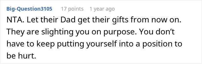 Woman Devastated After Adult Step-Kids Ruin Her Joy Of Gift-Giving, Decides To Step Away Woman Devastated After Adult Step-Kids Ruin Her Joy Of Gift-Giving, Decides To Step Away