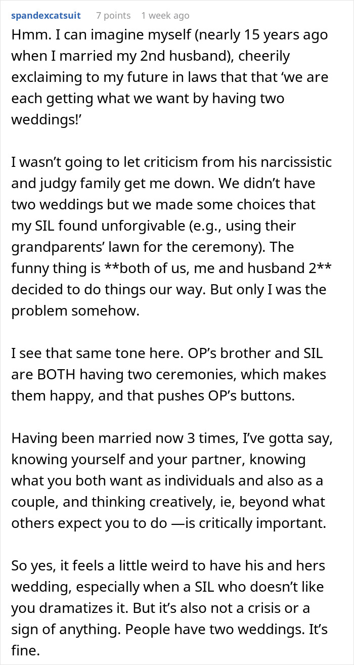 Bride And Groom Decide To Have Two Weddings: "Please Tell Me I’m Not Delusional" Bride And Groom Decide To Have Two Weddings: "Please Tell Me I’m Not Delusional"