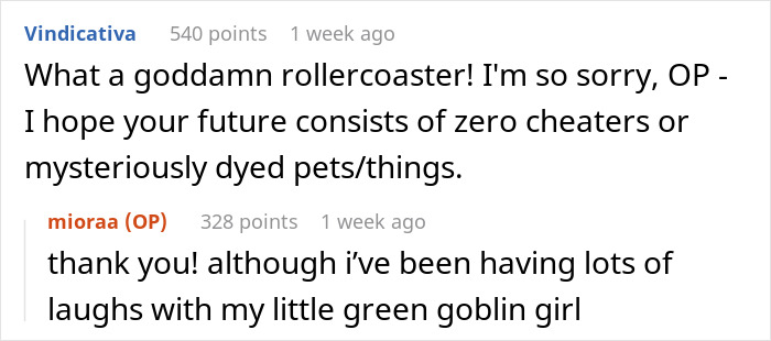 Reddit comments about mysterious stains, discussing a rollercoaster of emotions and mentioning a green goblin girl. Reddit comments about mysterious stains, discussing a rollercoaster of emotions and mentioning a green goblin girl.