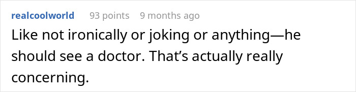 Comment discussing concern about someone's health, reflecting worry and advisement to see a doctor. Comment discussing concern about someone's health, reflecting worry and advisement to see a doctor.