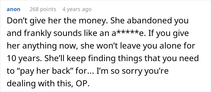 Text conversation about an entitled mother demanding a large share of inheritance. Text conversation about an entitled mother demanding a large share of inheritance.