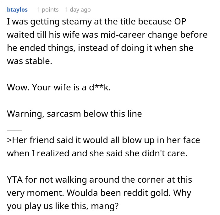 Man Overhears About Wife’s Plans To Leave Him After A Career Change, Beats Her To It Man Overhears About Wife’s Plans To Leave Him After A Career Change, Beats Her To It