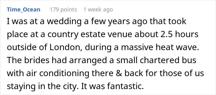 Text describing a wedding experience with a bus arranged by brides at a country estate. Text describing a wedding experience with a bus arranged by brides at a country estate.